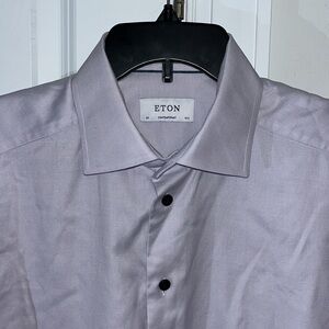 Eton Pale Purple Tapered tailored slim fit European cut Modern Dress Shirt 42
